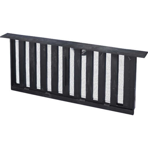 AirVent PMS-1 8 In. x 16 In. Black Manual Sliding Foundation Vent with Lintel