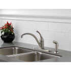 Delta 1-Handle Lever Kitchen Faucet with Side Spray, Stainless Image 2